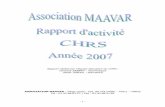 Rapport réalisé par l’équipe éducative du CHRS : Vanessa ...association.maavar.free.fr/R.A.2007/RAPPORT D'ACTIVITE 2007 CHRS.pdf · - 2 - sommaire i - presentation de l’association