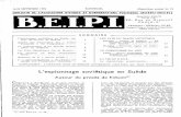 L'espionnage soviétique en Suède - est-et-ouest.frest-et-ouest.fr/publications/1952/1952_073.pdf · 2 B.E.I.P.1. - 16/30-9-1952 riser avec eux, l'espionnage étant trop patent.