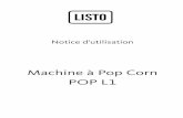 Machine à Pop Corn POP L1 - boulanger.com · Lisez attentivement ces instructions avant d’utiliser l’appareil et conservez-les pour pouvoir les consulter lorsque vous en aurez