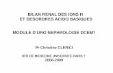 BILAN RENAL DES IONS H ET DESORDRES ACIDO …dcem1p7.free.fr/Uro-nephro/REIN et H+ 08 BW.pps.pdf · bilan renal des ions h et desordres acido basiques module d’uro nephrologie dcem1