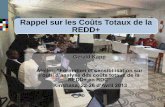 Rappel sur les Coûts Totaux de la REDD+forestcarbonpartnership.org/sites/fcp/files/Couts de la REDD+... · REDD+ en RDC Kinshasa, 22-26 dAvril 2013 ... 400–50 $/ha = $350/ha Profit