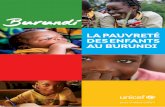 La Pauvreté des e nfants au Burundi - Home page | UNICEF...sociaux (Ministères en charge du budget, de la Santé, de l’Education, de la Justice, des Affaires Sociales, de l’Intérieur,