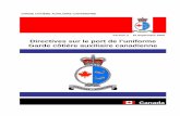 Directives sur le port de l’uniforme Garde côtière ...ccga-gcac.ca/files/library/2-CCGA_new_dress_regs_F.pdf · 3.9 Uniforme No 2A – Chemise de travail à manches courtes 25