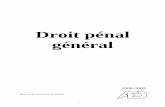 Droit pénal général - aed-geneve.ch©nal-gén... · 5 iv. L’amende (art 106 al.1 CP) : sanctionne les infractions de moindre gravité (entre 1 et 10'000 francs). b. Les mesures