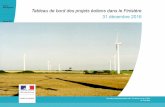 Service Aménagement Tableau de bord des projets éoliens ...de... · Tableau de bord des projets éoliens dans le Finistère 31 décembre 2016 Direction Départementale des Territoires