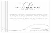 Pascal Bonamy La Colombe Traiteur vous propose différentes ... pro.pdf · PASCAL BONAMY LA COLOMBE TRAITEUR Menu Entrée Velouté de courgettes au basilic, jambon de Serrano et espuma