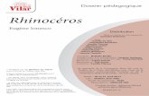 Eugène Ionesco - Atelier Théâtre Jean Vilar · Dossier pédagogique - Rhinocéros - Avril 2017 3 1. La pièce Bérenger découvre la complaisance de son entourage face à une étrange
