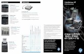 HP OfficeCalc 100 - solocalculadoras.com Calculator... · HP 12c La norme des professionnels • Plus de 120 fonctions et calculs de date. • Logique de saisie RPN. • Calculez