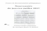 Nouveautés de janvier-juillet 2017 - cpmdt.chcpmdt.ch/wp-content/uploads/2017/09/CDP.01-07.2017.pdf · [Ricreazioni violinistiche. Piano, violon] Ricreazioni violinistiche : 10 pezzi