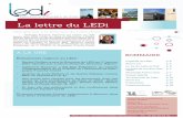 La lettre du LEDi - ledi.u-bourgogne.frledi.u-bourgogne.fr/images/stories/newsletter_3/News_5.pdf · Géraldine Bloy a été nommée en novembre 2016 membre du Comité d'Ethique de