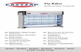 Y724 Y725 Y726 - polar-refrigerator.com manual (eazyzap... · Manuale di istruzioni Matamoscas ... Descripción del Producto ... The fly killer works by luring insects on to an electrified