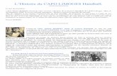 L’Histoire du CAPO LIMOGES Handball pdf/historique.pdf · En 1973, le CAPO affiche ses prétentions en terminant second du championnat du Limousin seniors avec dans ses rangs Fethi