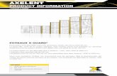 product information - bmi-axelent.com · axelent product information » poteaux x-Guard® Nos poteaux sont disponibles dans trois dimensions, 50x50, 50x100 et 100x100 mm. Le jaune