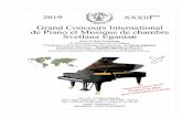GCIP Programme 2019 · 2019 xxxllf me Grand Concours International de Piano et Musique de chambre Svetlana Eganian Sous le Haut-Patronage du Ministere Français de la Culture