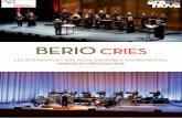 BERIO CRIES - les-elements.fr · Luciano Berio. 3 BERIO CRIES LES ÉLÉMENTS Depuis sa création en 1997 à Toulouse, du répertoire ancien à la création contemporaine, le chœur