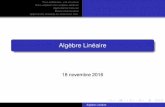 Algèbre Linéaire - jcleger.math.free.frjcleger.math.free.fr/maths/2016/docs/2016-slides-05-AlgebreLinea... · Trois problèmes, une structure Sous-espaces d’un espace vectoriel