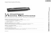 La musique d’Ennio Morricone LA MUSIQUE D’ENNIO MORRICONE · 2018-11-20 · Cinema Paradiso (1989) (arr. Mancini ... Love Theme Il était une fois dans l’Ouest (1968) (arr.