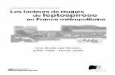Anthony Nardone, Christine Campèse et Isabelle Capek Les ...invs.santepubliquefrance.fr/publications/2003/leptospirose/rapport... · Les facteurs de risques de leptospirose en France