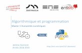 Algorithmique et programmation - eric.univ-lyon2.freric.univ-lyon2.fr/~jdarmont/docs/m1hn-algo-prog-doc.pdf · M1 HN – Algorithmique et programmation jdarmont/ Page 2 sur 20 Méthodologie