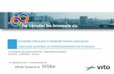 Whole Systems - be circular be.brussels · Indentificatieplatform van technisch en administratieve hinderpalen - C.E Projectoproep van 1 miljoen € - Fonds in C.E - Coordinatie platform