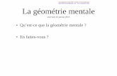 Animation La géométrie mentale - ac-lyon.fr · • Objectifs • Notions • Obstacles • Vocabulaire • Différenciation Manipuler un outil ancestral Propriétés des quadrilatères