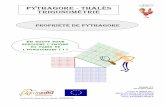 PYTHAGORE THALÈS TRIGONOMÉTRIE - passeport.univ-lille1.frpasseport.univ-lille1.fr/site/Math-va/Agri2/Pythagore - Thalès... · PYTHAGORE - THALÈS - TRIGONOMÉTRIE - Propriété