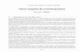 Petits Rappels de Cristallographietoutsurlesgrenats.free.fr/fichierspdf/cristallographie.pdf · Alain ABREAL Petits rappels de cristallographie J. of Pers. Mineralogist, vol.2, page