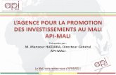 Présentée par M. Mansour HAÏDARA, Directeur Général API-MALIunpan1.un.org/intradoc/groups/public/documents/cafrad/unpan044485.pdf · Centre de Ressources AGOA: African Growth