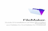 Guide d’installation et des nouvelles fonctions de FileMaker Pro 15 et FileMaker Pro ... · 2016-05-10 · FileMaker Pro 15 sans désinstaller au préalable la version d’évaluation,