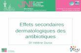Effets secondaires dermatologiques des .15. es. JNI, Bordeaux. du 11 au 13 juin 2014 . R©actions