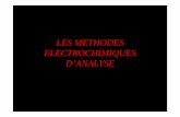 LES METHODES ELECTROCHIMIQUES D’ANALYSEeduscol.education.fr/rnchimie/chi_gen/dossiers/bencheikh/methodes... · Avantages • Ces méthodes sont appliquées dans les dosages chimiques