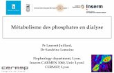 Métabolisme des phosphates en dialyse - HÔPITAL NECKERnephro- fileMétabolisme des phosphates en dialyse Pr Laurent Juillard, Dr Sandrine Lemoine Nephrology department, Lyon. Inserm