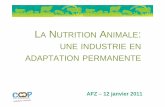 LA NUTRITION ANIMALE UNE INDUSTRIE EN ADAPTATION … · 2016-05-18 · 60% 70% 80% 90% 100% Autres Pdts animaux Tourteaux Oléo -protéagineux 0% 10% 20% 30% 40% ... SOAL AXEREAL