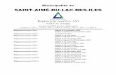 SAINT-AIMÉ-DU-LAC-DES-ILES© de Saint-Aimé-du-Lac-des-Iles Table des matières du règlement # 330 relatif au zonage i TABLE DES MATIÈRES Chapitre 1 …