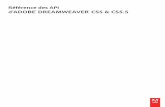 Référence des API de Dreamweaver‰FÉRENCE DES API DE DREAMWEAVER v Sommaire Dernière mise à jour le 22/6/2011 Fonctions du panneau Fragments de ...
