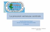 La pression veineuse centrale - · PDF fileLa pression veineuse centrale KamiliaChtara ép El Aoud Service réanimation polyvalente SFAX Pr. Bouaziz Collège de réanimation médicale