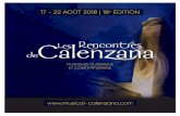 17 - 22 AOÛT 2018 | 18 ÉDITION · SAMEDI 18 AOÛT 21H30 - DOMAINE ORSINI, CALENZANA VOCAL SAMPLING Ensemble vocal cubain 6 chanteurs cubains reproduisant les instruments de musique