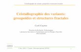 Cristallographie des variants: groupo¯des et structures ...inac.cea.fr/Phocea/file.php?file=Seminaires/341/t341_1.pdf 