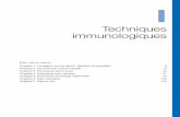 Techniques immunologiques - Unitheque.com · 12 Techniques immunologiques d'application. Différentes méthodes de dosage des anticorps sont décrites, en phase liquide ou en phase