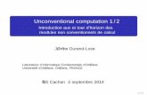 Unconventional computation 1/2 - univ-orleans.fr · molecules (Fu and Seeman 1993) or other branched constructs. This study uses molecules whose design was previously report-ed (Winfree