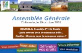 Châteaulin, le 19 octobre 2018 - propriete-rurale29.com · collectivités territoriales - conseil General, Conservatoire du Littoral - Associations Chasseurs, Terre de Liens ...)