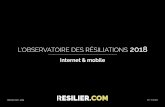 Internet & mobile - resilier.com · Plusieurs motifs de résiliation d’un contrat internet ont été mis en avant par l’observatoire des résiliations de Resilier.com. Free et