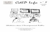 CdEP Info n° 8 · La Réunion des responsables de CdEP, du 26 au 28 août à Montferrand-le-Château, autour du Père Gérard Defois, a tenu toutes ses pro-messes, en nous permettant