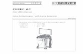 Avec CEREC Bluecam Notice d'utilisation pour l'unité de ...td.sirona.com/pdf/6231182.pdf · Table des matières Sirona Dental Systems GmbH Notice d'utilisation pour l'unité de prise