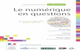 Le numérique en questions - ih2ef.education.fr · • les interviews vidéo des intervenants, disponibles en VOD streaming (format .flv ou .mp4) sur le site web de l'ESENESR ou celui