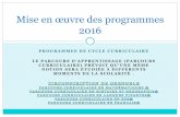 Mise en œuvre des programmes 2016 - ac-orleans-tours.fr · De la même façon, l'étude de la morphologie verbale prend appui sur les régularités des marques de personne et de