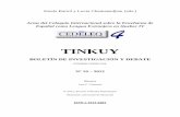 TINKUY - llm.umontreal.ca · Entre otras cosas, a través del registro de las competencias del usuario en las diversas lenguas, la reflexión sobre el aprendizaje de las mismas y