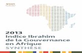 2013 Indice Ibrahim de la Gouvernance en · PDF fileAutonomie électorale (CIRI CIRI) Capacité effective à gouverner (BTI BS) 5 indicateurs Participation Conventions internationales