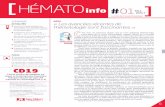 HÉMATO - jle.com · Le profil de tolérance était accep-Ixazomib bihebdomadaire en association avec lénalidomide et dexaméthasone dans le myélome en première ligne E ...