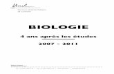 Portrait Biologie 2011 - unil.ch · 2 INTRODUCTION Une des activités principales du Service d’orientation et conseil de l’Université de Lausanne est d’informer et de préparer